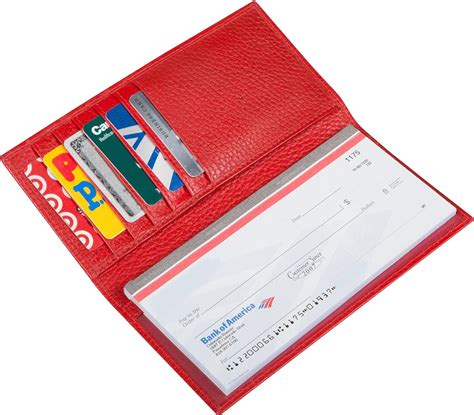 rfid check book cover with credit card slots|Personalized Black RFID Leather Checkbook Cover With Credit .